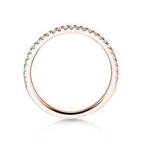 Bague de fiançailles Dusk en 9K or rose avec diamants 0,25ct G/SI