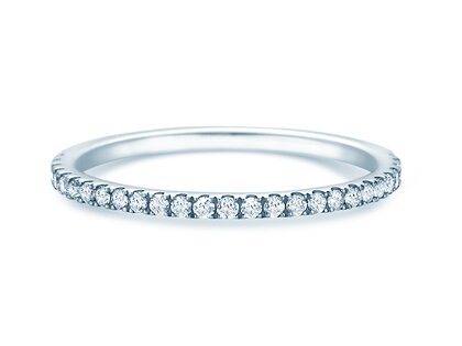 Bague de fiançailles Dusk en 9K or blanc avec diamants 0,25ct G/SI