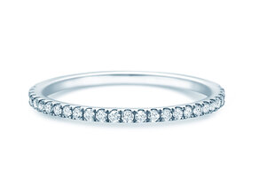 Bague de fiançailles Dusk en 9K or blanc avec diamants 0,25ct G/SI