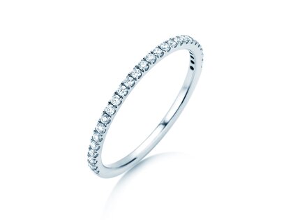 Bague de fiançailles Dusk en 9K or blanc avec diamants 0,25ct G/SI