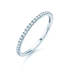 Bague de fiançailles Dusk en 9K or blanc avec diamants 0,25ct G/SI