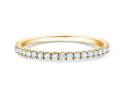 Bague de fiançailles Dusk dans 14K or jaune avec diamants 0,35ct G/SI