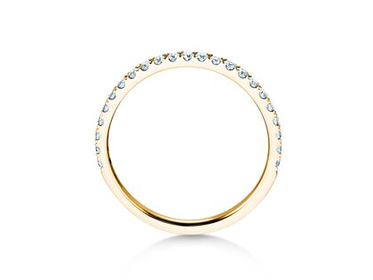 Bague de fiançailles Dusk dans 14K or jaune avec diamants 0,35ct G/SI
