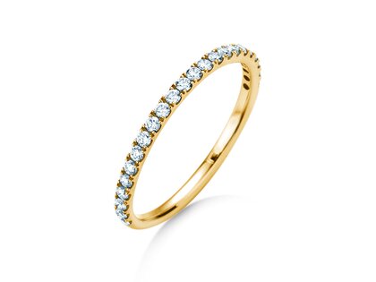 Bague de fiançailles Dusk dans 14K or jaune avec diamants 0,35ct G/SI