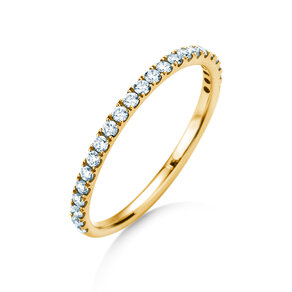 Bague de fiançailles Dusk dans 14K or jaune avec diamants 0,35ct G/SI