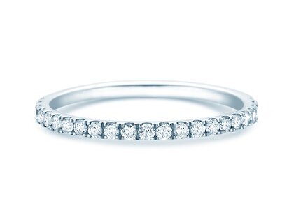 Bague de fiançailles Dusk dans 14K or blanc avec diamants 0,35ct G/SI
