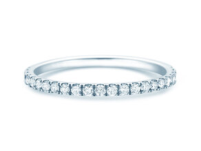 Bague de fiançailles Dusk dans 14K or blanc avec diamants 0,35ct G/SI