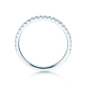 Bague de fiançailles Dusk dans 14K or blanc avec diamants 0,35ct G/SI
