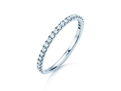 Bague de fiançailles Dusk dans 14K or blanc avec diamants 0,35ct G/SI