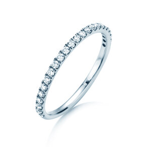 Bague de fiançailles Dusk dans 14K or blanc avec diamants 0,35ct G/SI