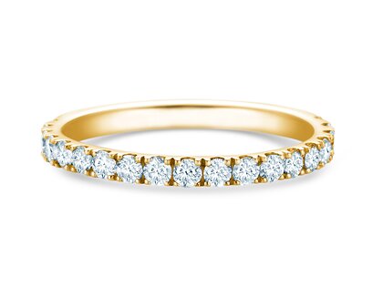 Bague de fiançailles Dusk dans 14K or jaune avec diamants 0,55ct G/SI