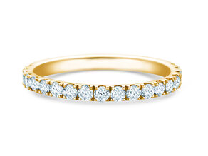 Bague de fiançailles Dusk dans 14K or jaune avec diamants 0,55ct G/SI