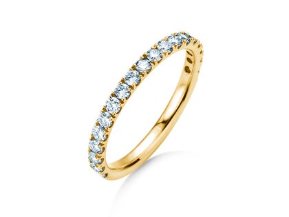 Bague de fiançailles Dusk dans 14K or jaune avec diamants 0,55ct G/SI