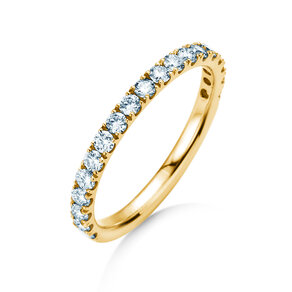 Bague de fiançailles Dusk dans 14K or jaune avec diamants 0,55ct G/SI