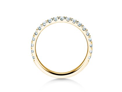 Bague de fiançailles Dusk dans 14K or jaune avec diamants 0,55ct G/SI