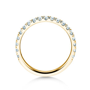 Bague de fiançailles Dusk dans 14K or jaune avec diamants 0,55ct G/SI
