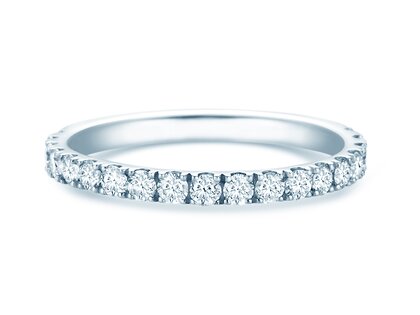 Bague de fiançailles Dusk dans 14K or blanc avec diamants 0,55ct G/SI