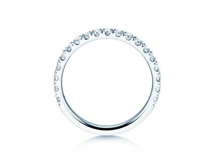 Bague de fiançailles Dusk dans 14K or blanc avec diamants 0,55ct G/SI