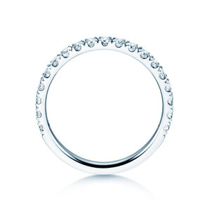Bague de fiançailles Dusk dans 14K or blanc avec diamants 0,55ct G/SI