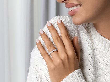 Bague de fiançailles Dusk en 9K or jaune avec diamants 0,96ct G/SI