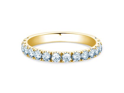 Bague de fiançailles Dusk en 9K or jaune avec diamants 0,96ct G/SI