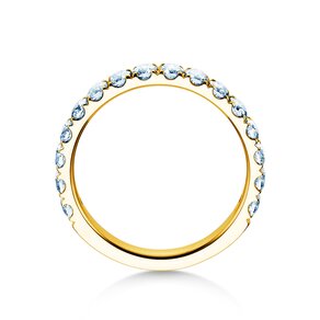 Bague de fiançailles Dusk en 9K or jaune avec diamants 0,96ct G/SI
