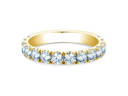 Bague de fiançailles Dusk en 14K or jaune avec diamants de laboratoire 1,40ct E/VS