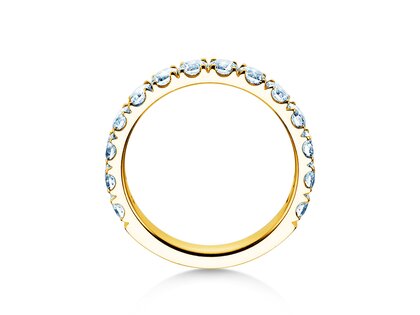 Bague de fiançailles Dusk en 14K or jaune avec diamants de laboratoire 1,40ct E/VS