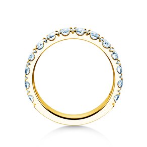 Bague de fiançailles Dusk en 14K or jaune avec diamants de laboratoire 1,40ct E/VS