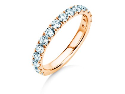 Bague de fiançailles Dusk en 9K or rose avec diamants 0,96ct G/SI