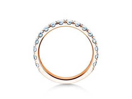 Bague de fiançailles Dusk en 9K or rose avec diamants 0,96ct G/SI