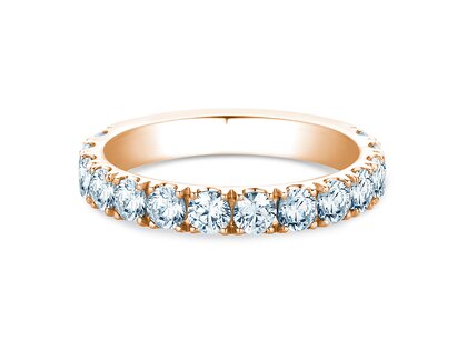 Bague de fiançailles Dusk en 9K or rose avec diamants de laboratoire 1,40ct E/VS