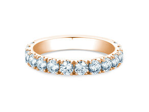 Bague de fiançailles Dusk en 9K or rose avec diamants de laboratoire 1,40ct E/VS