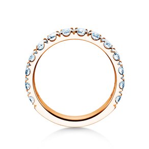 Bague de fiançailles Dusk en 9K or rose avec diamants de laboratoire 1,40ct E/VS