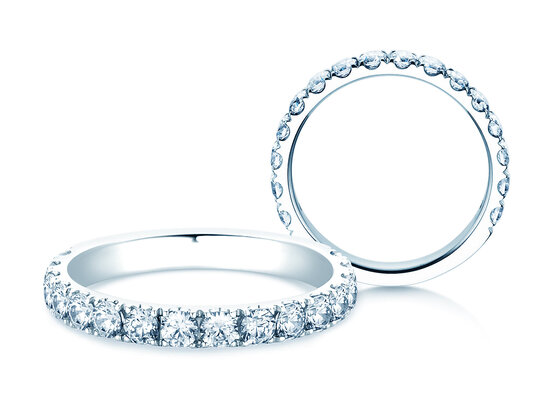 Bague de fiançailles Dusk en 9K or blanc