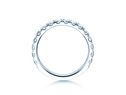 Bague de fiançailles Dusk en 9K or blanc avec diamants 0,96ct G/SI