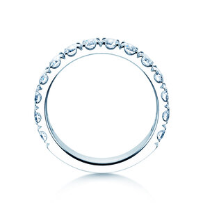 Bague de fiançailles Dusk en 14K or blanc avec diamants de laboratoire 1,40ct E/VS