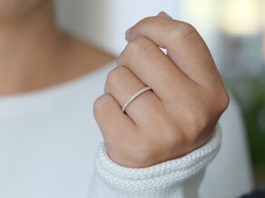 Bague de fiançailles Dusk en 9K or blanc avec diamants 0,25ct G/SI