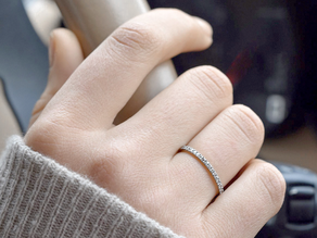 Bague de fiançailles Dusk en 9K or blanc avec diamants 0,25ct G/SI