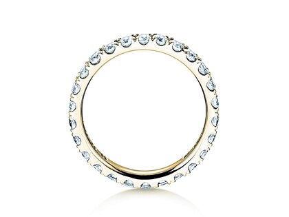 Bague de fiançailles Dusk en 18K or jaune avec diamants 1,17ct G/SI