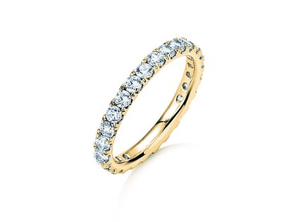Bague de fiançailles Dusk en 18K or jaune avec diamants 1,17ct G/SI