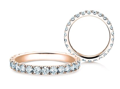 Bague de fiançailles Dusk dans or rose