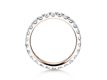 Bague de fiançailles Dusk en 9K or rose avec diamants 1,17ct G/SI