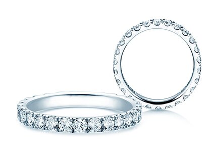 Bague de fiançailles Dusk en 9K or blanc