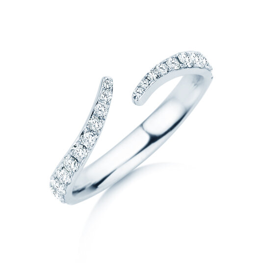 Bague de fiançailles Flow Pavé