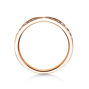 Bague de fiançailles V-Eternity en 18K or rose avec diamants 0,30ct G/SI