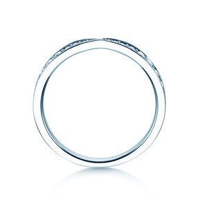 Bague de fiançailles V-Eternity en 14K or blanc avec diamants 0,30ct G/SI