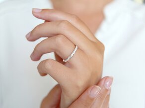 Bague de fiançailles Wave