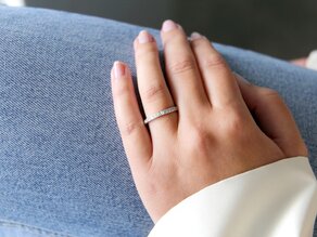 Bague de fiançailles Wave