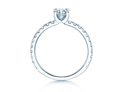Bague de fiançailles Classic 4 Cushion Pavé